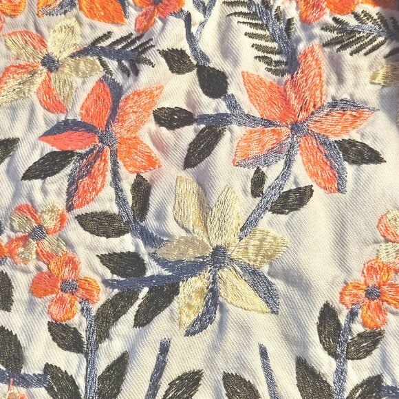 Free People Fleur Du Jour Dress White Floral Embroidery M – Boho, Festival, Folk - Picture 5 of 12